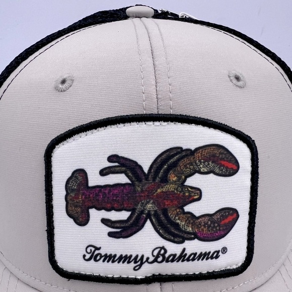 TOMMY BAHAMA CAP/HAT, LOBSTER LOGO, BLACK COOL MESH,ADJUT STRAP, COCKTAIL RECIPE - Picture 5 of 13